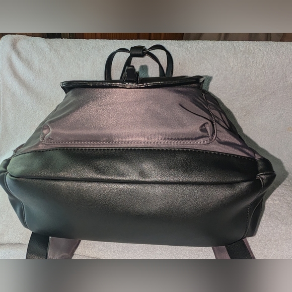 Tutilo charcoal gray with black trim backpack. main image 5